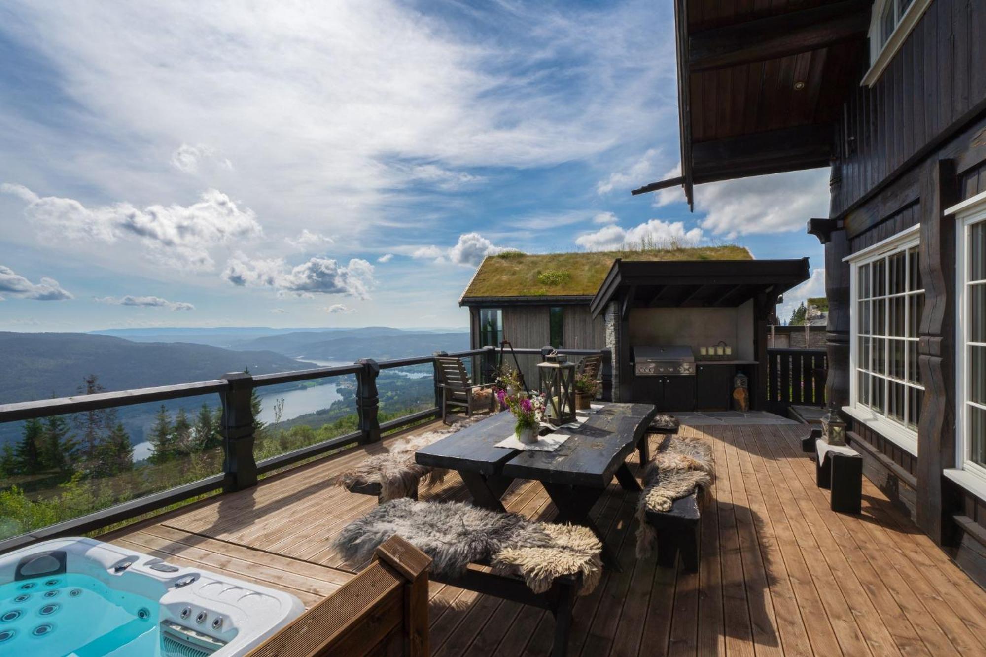 Norefjell - Storhytte Med Jacuzzi Og Fantastisk Beliggenhet Noresund Ngoại thất bức ảnh